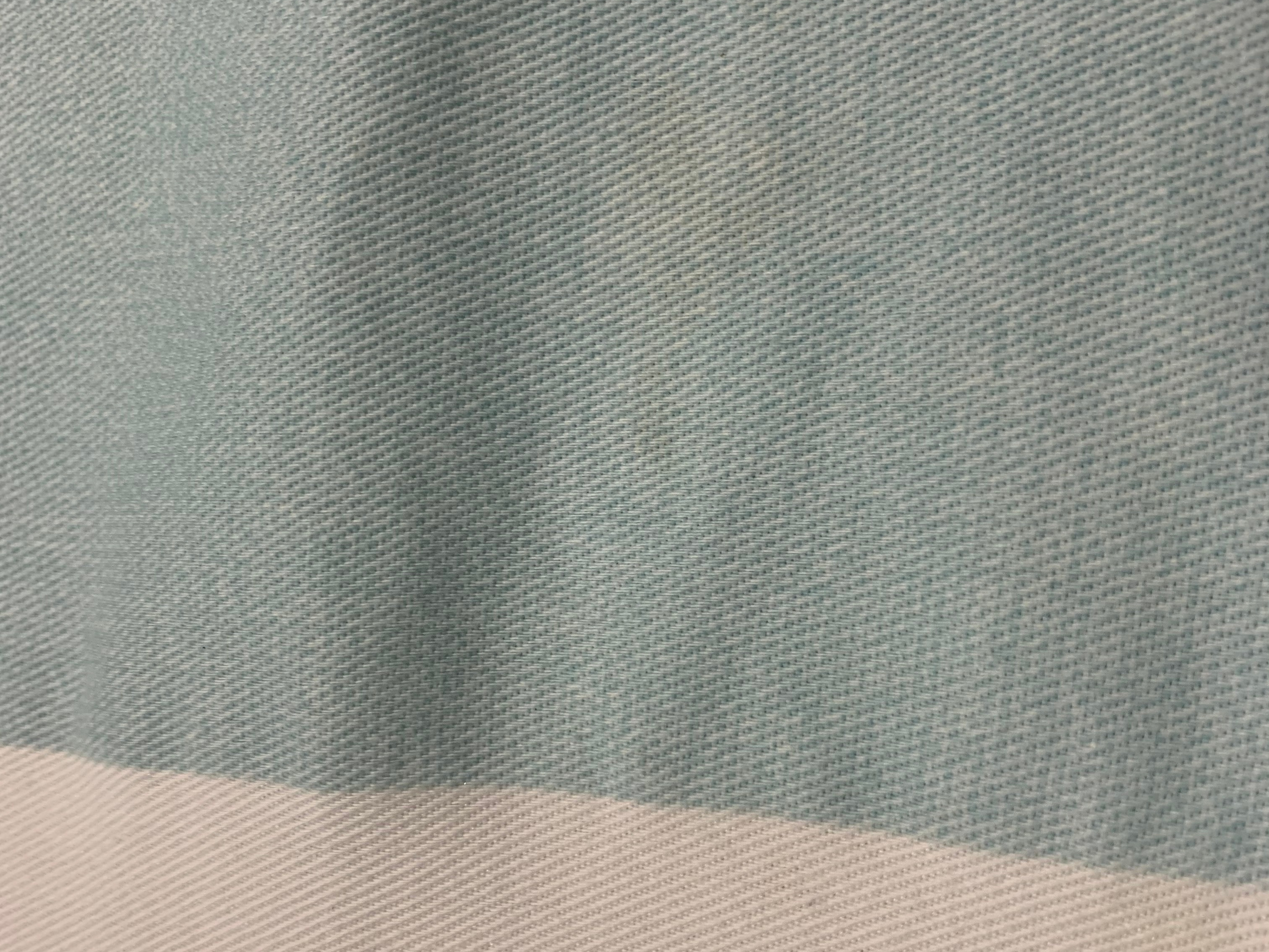 Image of blue and white tablecloth with no stains