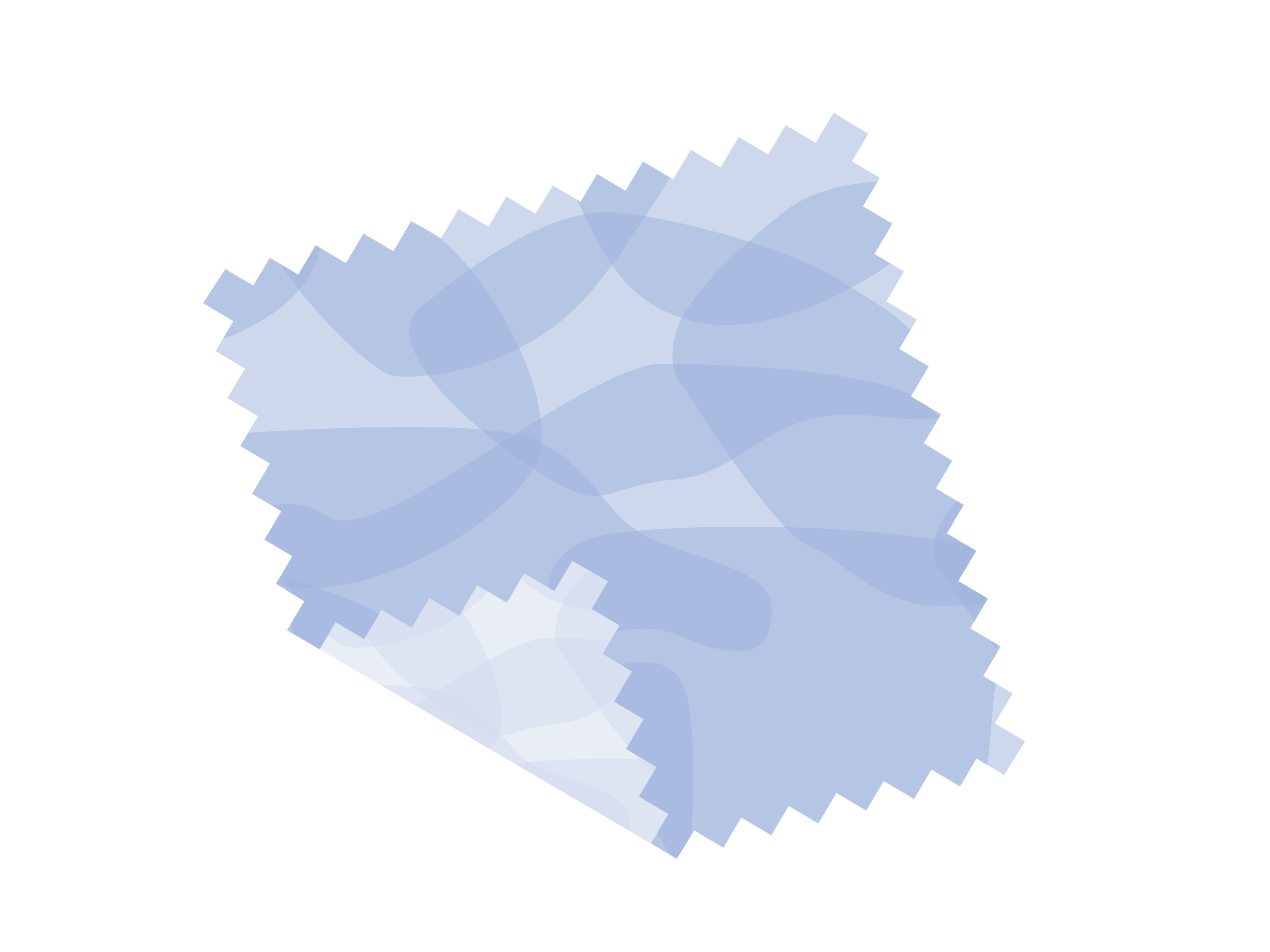 Blue napkin illustration