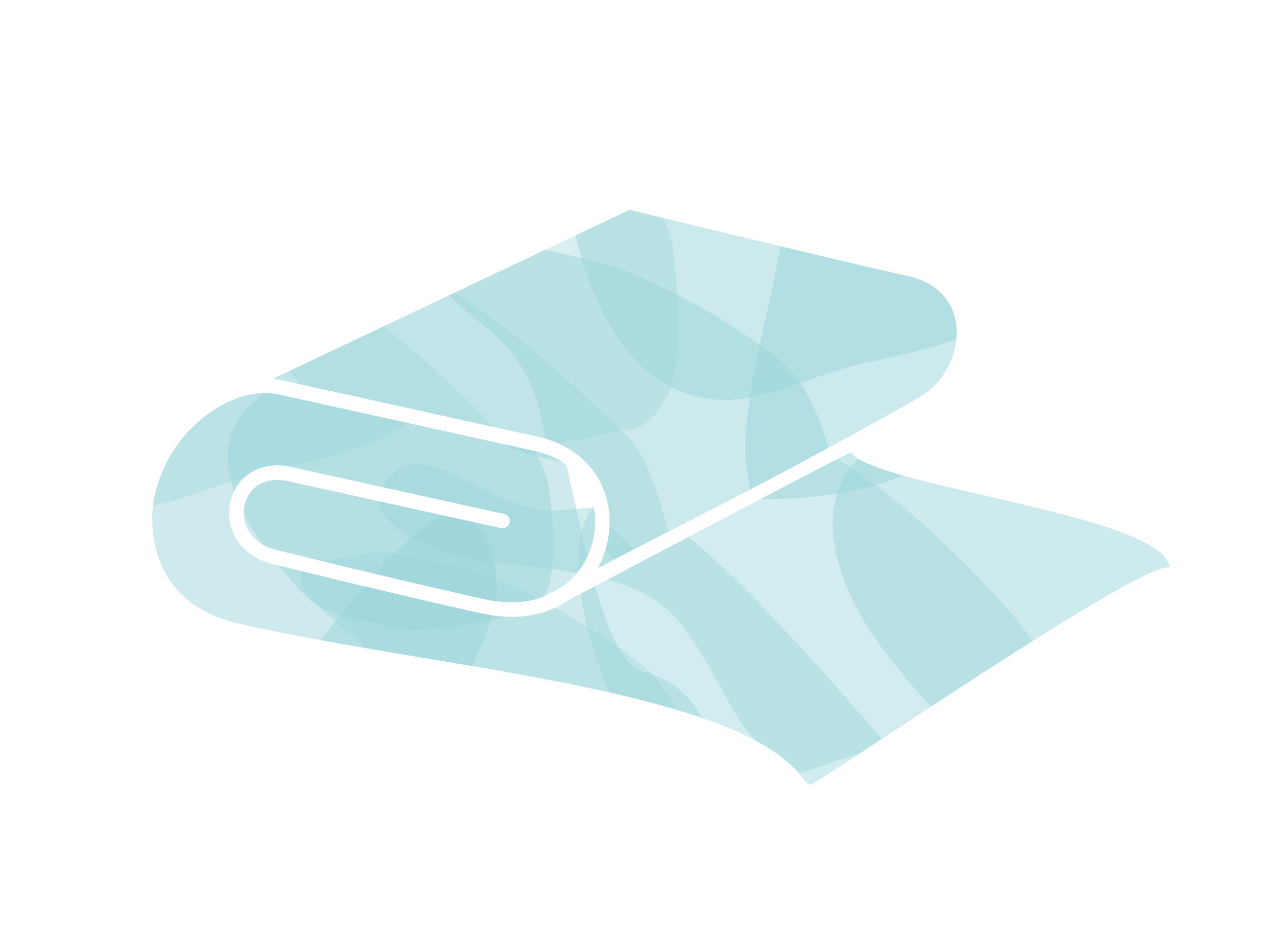 Blue blanket illustration