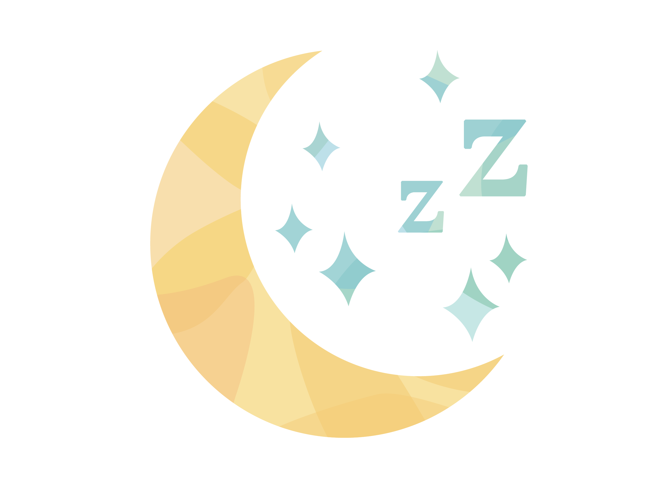 Crescent moon illustration