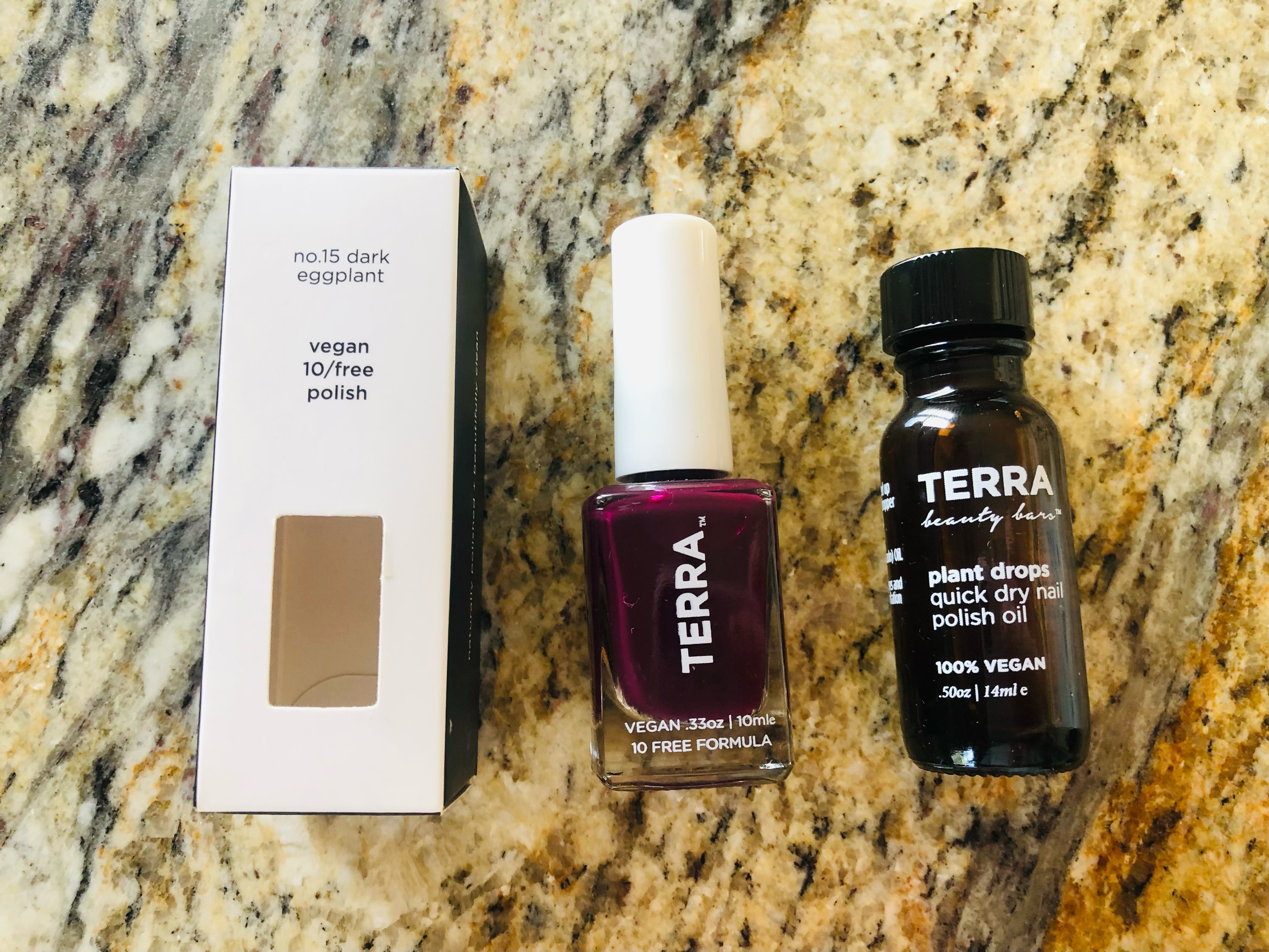 trio of Terra nail polish