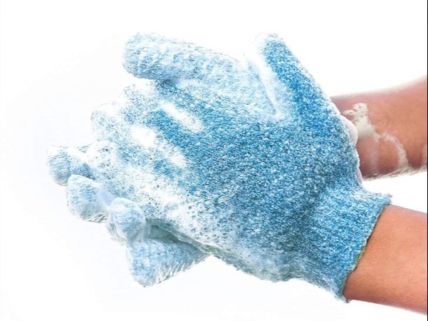 Sustainable Exfoliating Body Gloves, 3 Pair – 6 Count – Cleanlogic