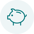 Piggy bank icon