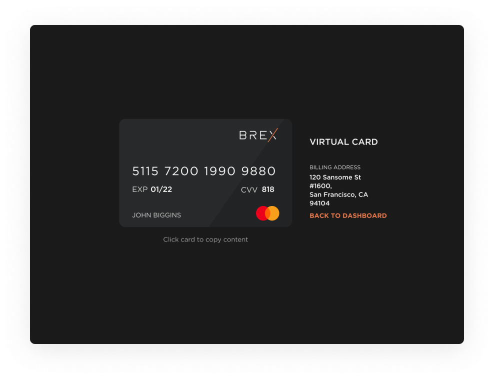 stripe virtual credit card
