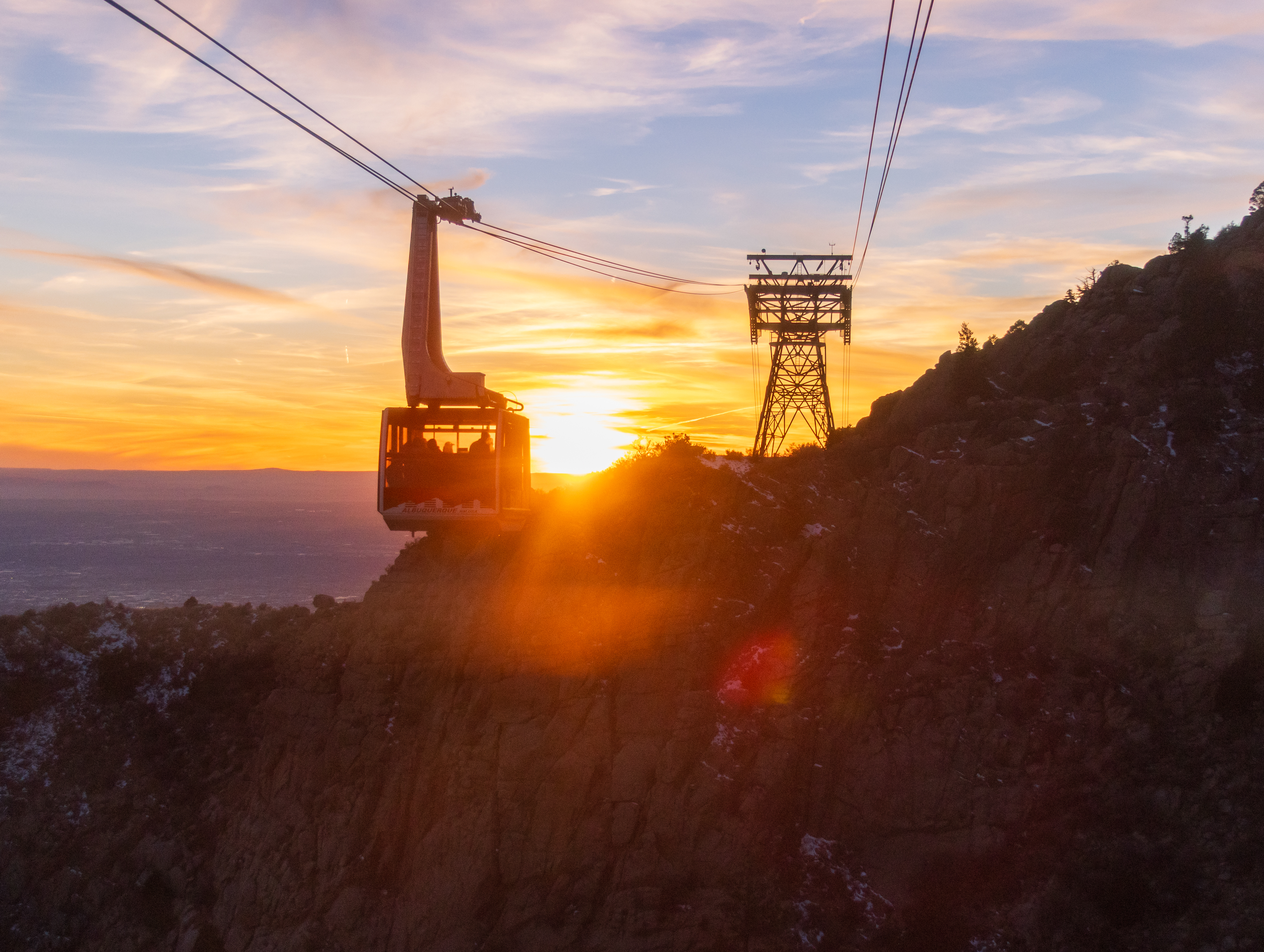 Gondola Sunset on Sandia Mountain