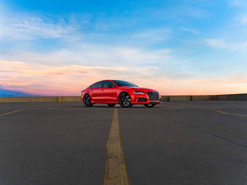 Audi in the Sunset