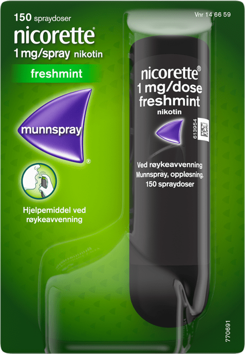 nicorette® fruktmint munnspray 1mg/dose nikotin