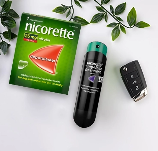 Nicorette Invisipatch and Nicorette QuickMist packs