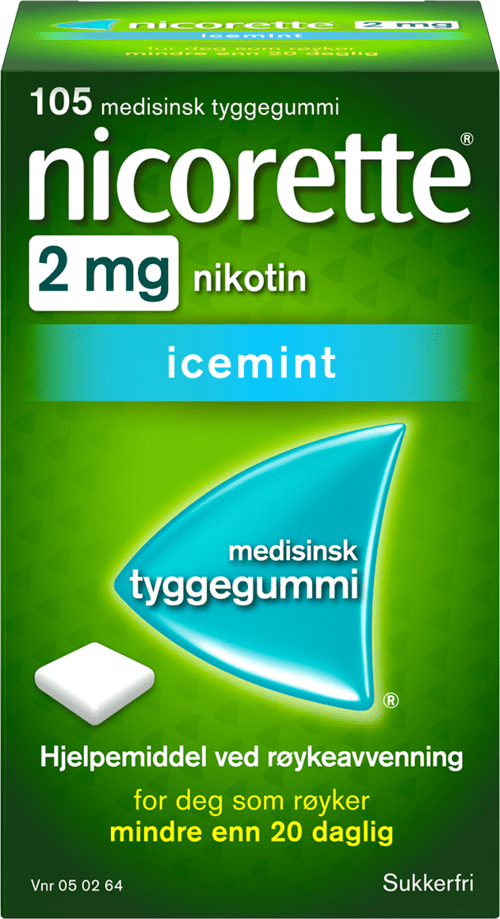 nicorette freshmint tyggegummi 2 mg nikotin