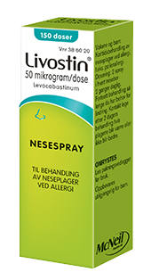 Livostin 50mg/dos nesespray for pollenallergi