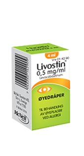 Livostin 0.5mg/ml øyedråper for pollenallergi