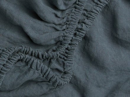 Close Up Of Linen Fitted Sheet