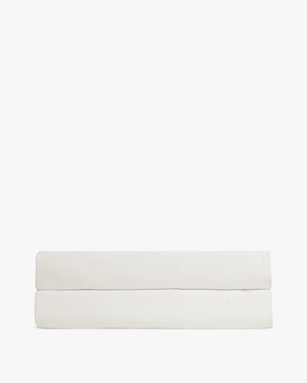 Cream Percale Fitted Sheet