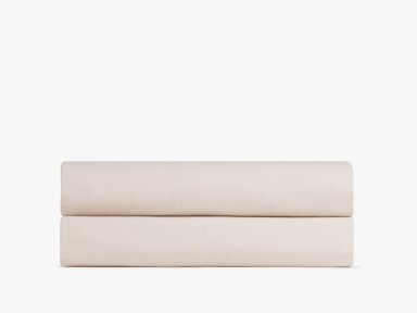 Ivory Washed Sateen Fitted Sheet Product Image
