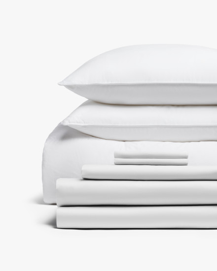 White Sateen Bed Bundle