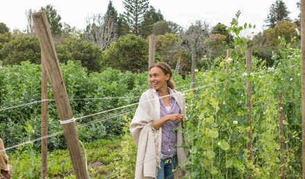 Women in a garden 