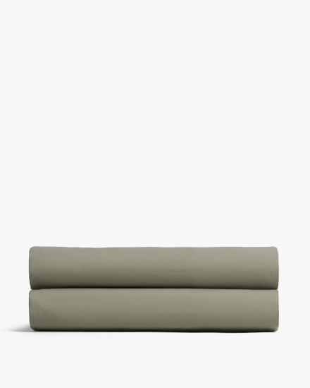 Moss Brushed Cotton Fitted Sheet