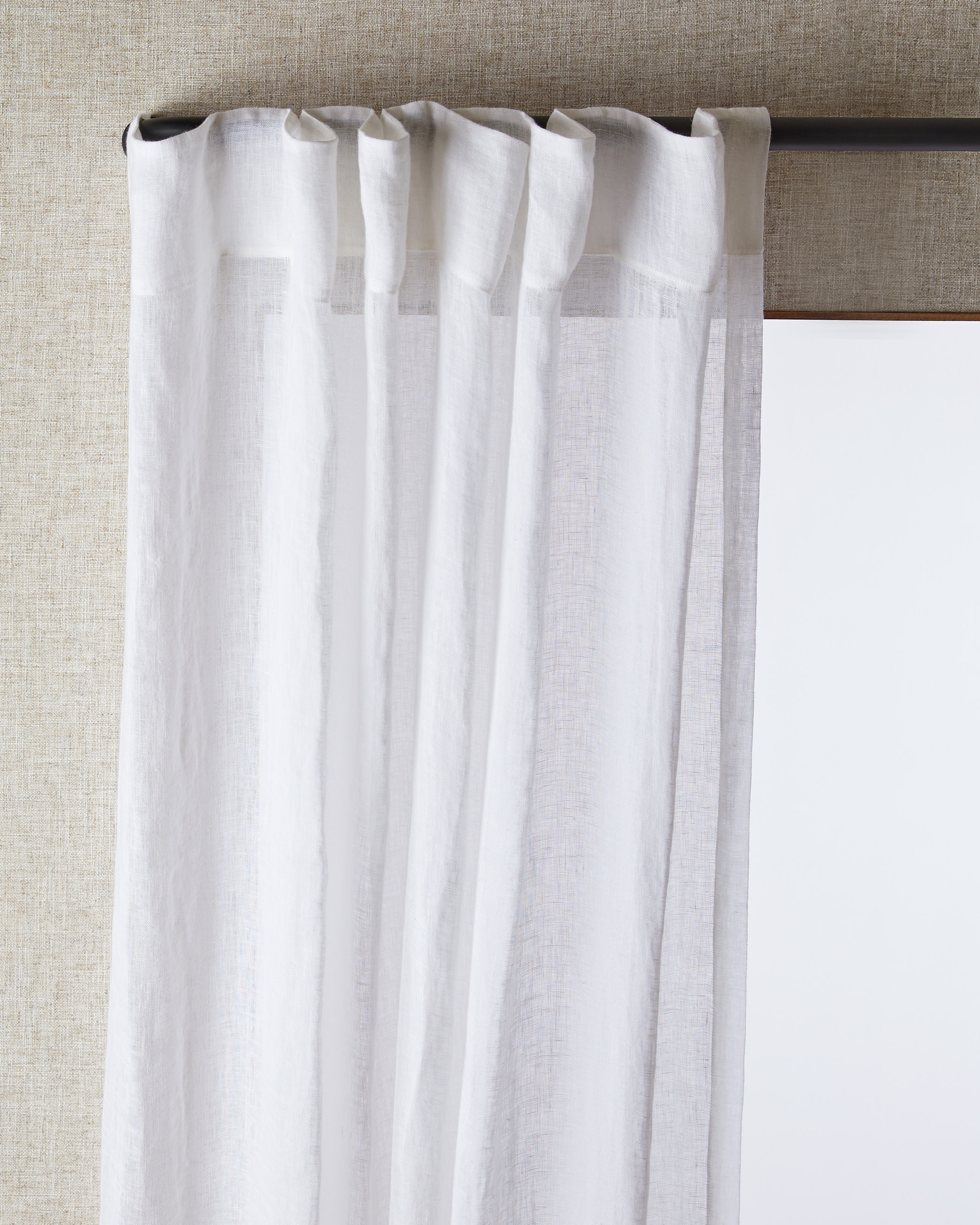 Washed Linen Sheer Curtain | Parachute