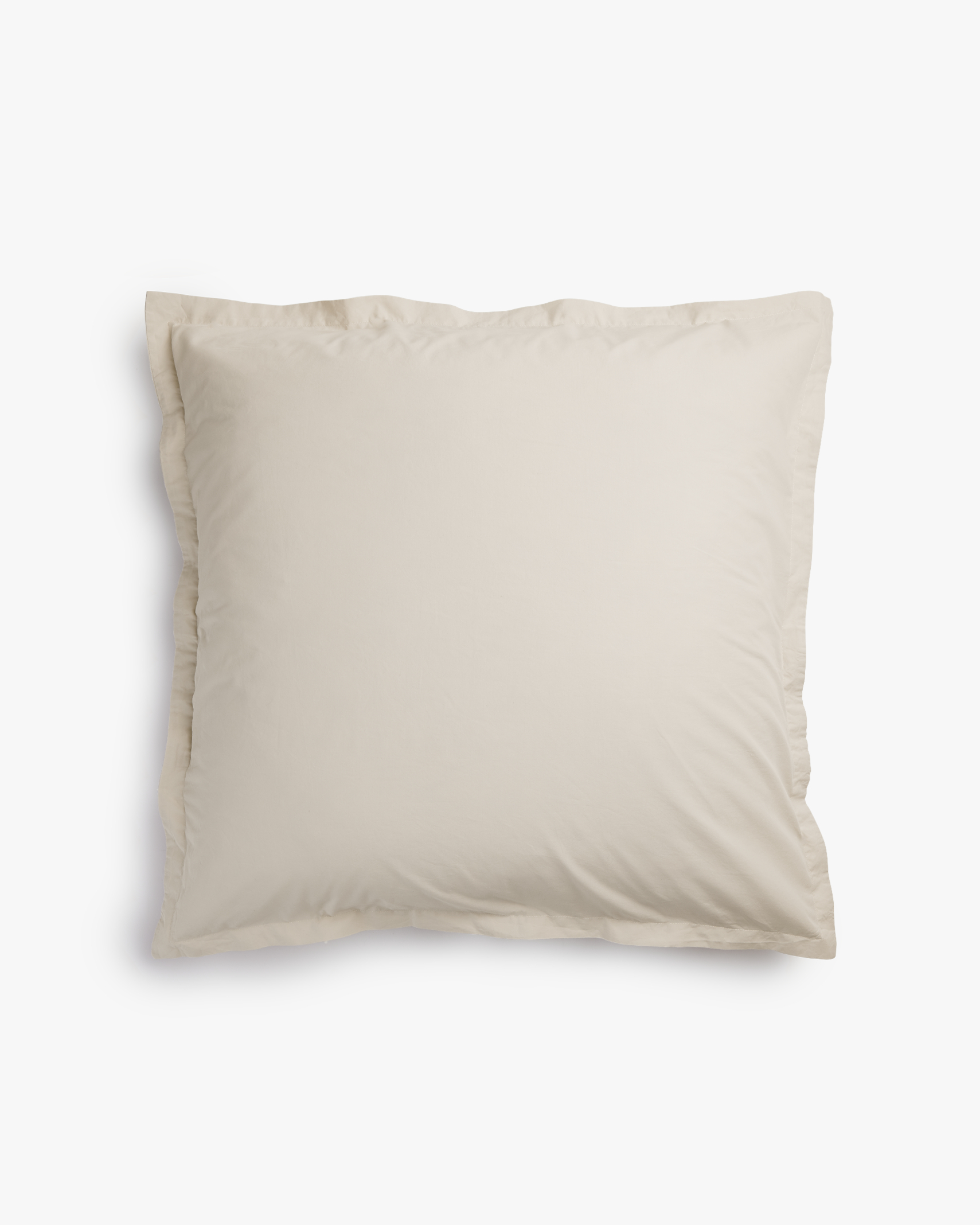 Percale Euro Sham Bone