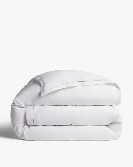 White Heirloom TENCEL™ Linen Duvet Cover