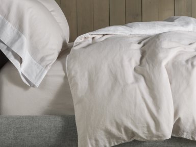 Ivory Washed Sateen Pillowcase Set