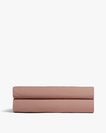 Clay Percale Fitted Sheet