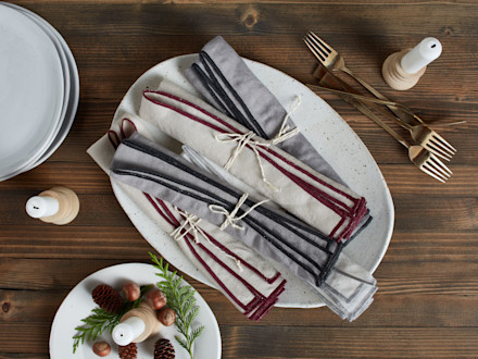 Contrast Edge Napkins