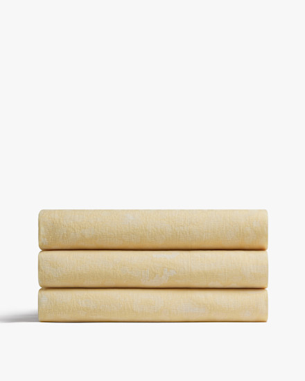 Blonde Le FLEUR Camo Linen Top Sheet