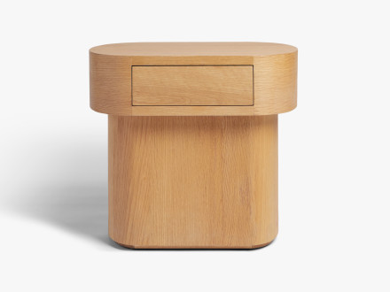 Bluff Oval Nightstand With Drawer