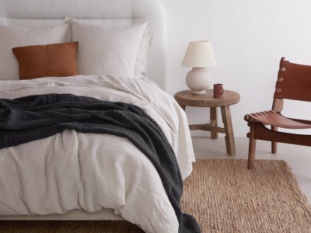 Chunky Jute Rug Shown In A Room