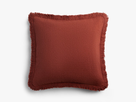 Fringe Wool Pillow Cover