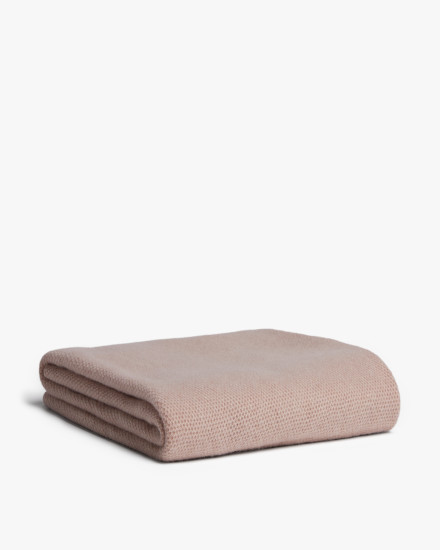 Dusty Rose Cashmere Baby Blanket