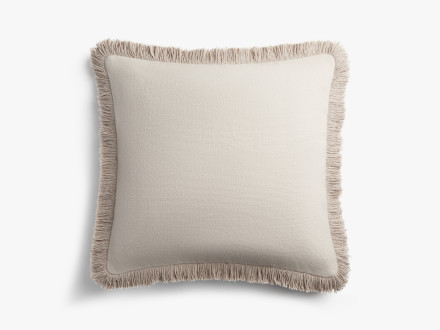 Fringe Wool Pillow Cover