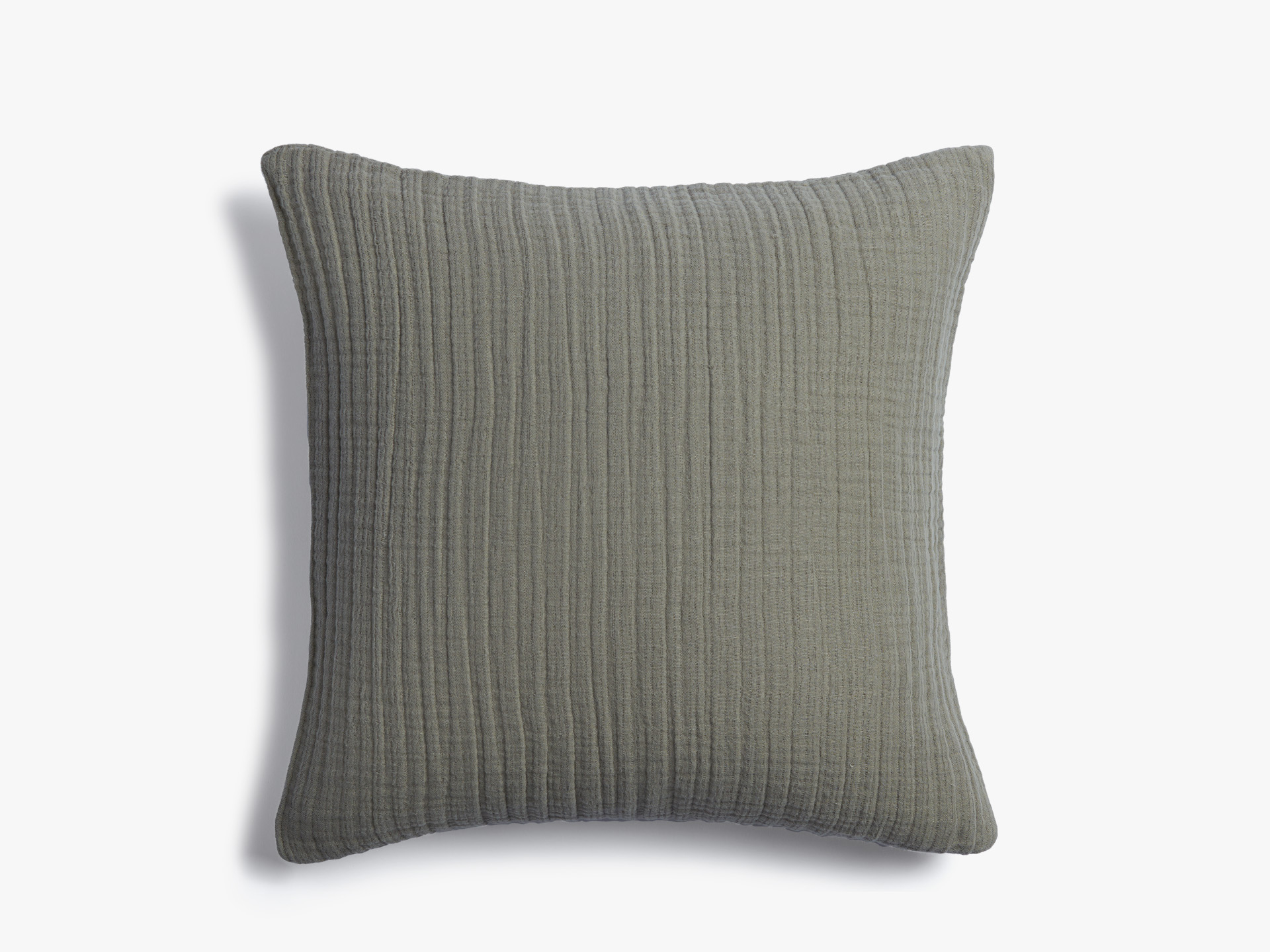Cloud Soft Throw Pillow Cover SQ - Olive and Linen