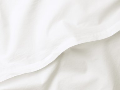 Close Up Of Cream Percale Pillowcase Set