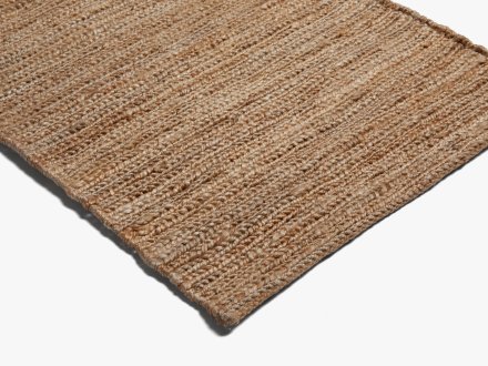 Close Up Of Chunky Jute Rug