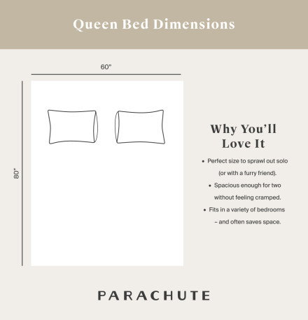 queen bed infographic