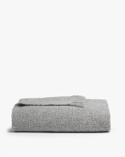 Mist Alpaca Boucle Throw