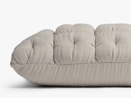 Cloud Linen Puff Lumbar Pillow Cover