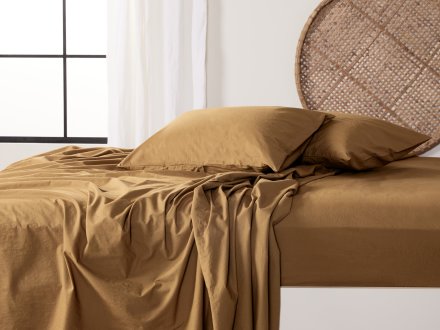 Brushed Cotton Sheet Set Shown In A Room