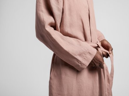 Close Up Of Linen Robe