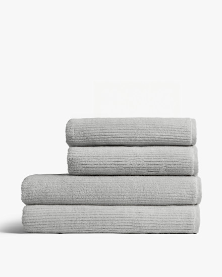 Light Grey 2 2 Soft Rib Bath Bundle