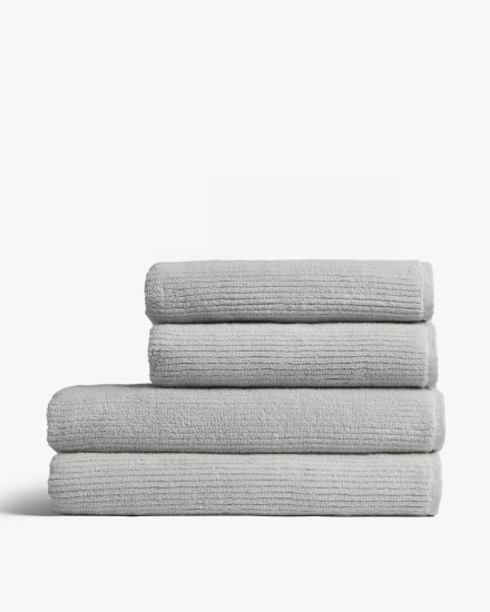 Light Grey 2 2 Soft Rib Bath Bundle