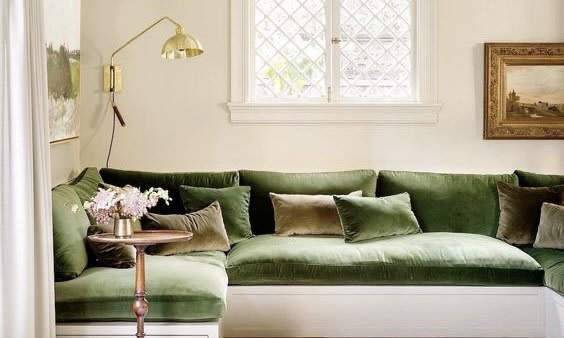 large green couch