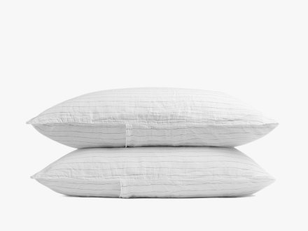 Pinstripe Linen Pillowcase Set Product Image