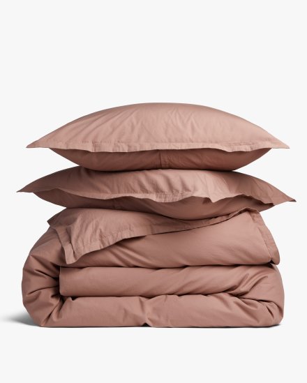 Clay Percale Duvet Cover Set
