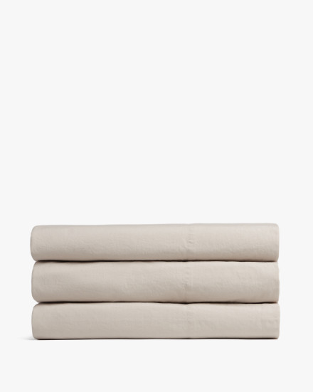 Bone Brushed Cotton Top Sheet