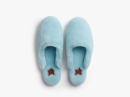 Le FLEUR Shearling Wool Slippers