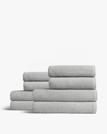 Light Grey 4 4 Soft Rib Bath Bundle