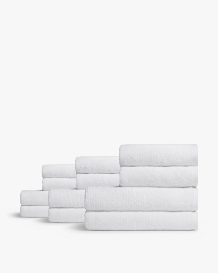 White 6 6 Organic Cotton Bath Bundle